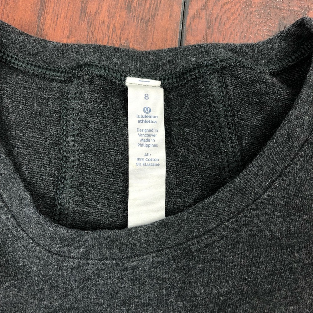 Lululemon All Time Tank grey size 8 - Picture 6 of 7
